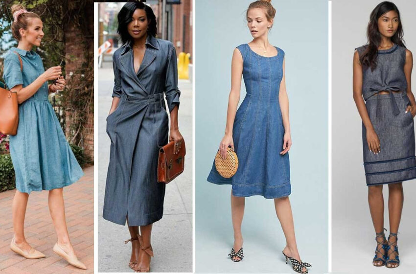 Kot elbise nasıl kombinlenir? Denim elbise kombinleme rehberi