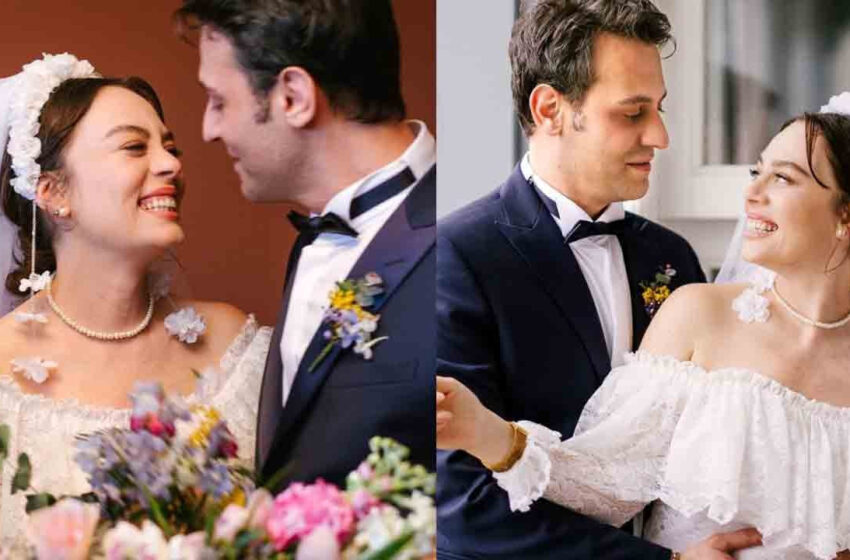 Ünlü oyuncu Demet Evgar ile Levent Babataş evlendi!
