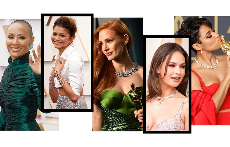 2022 Oscar Kırmızı Halısından En Muhteşem 10 Mücevher Anı