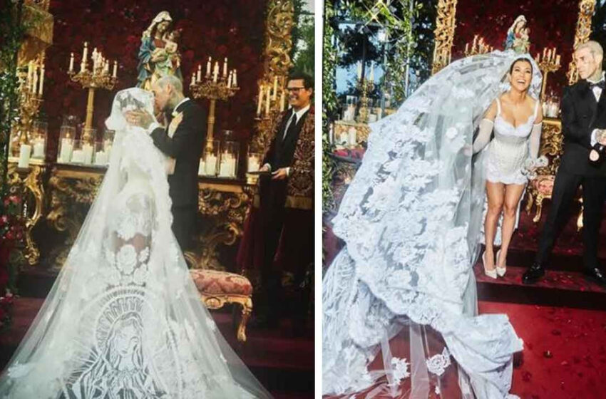 Kourtney Kardashian ve Travis Barker, İtalya’da düğün kutlaması yaptı