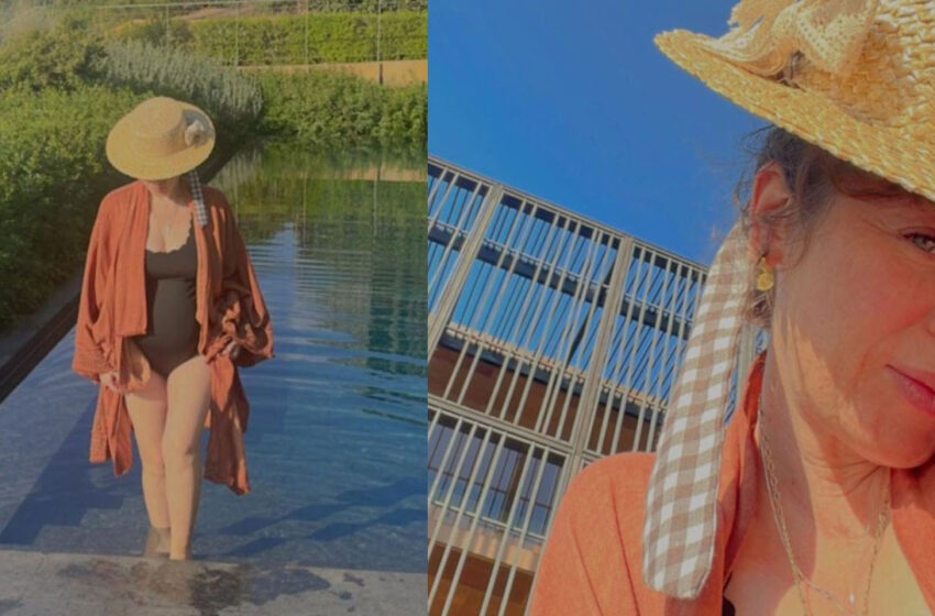 Bebek heyecanı yaşayan Demet Evgar’dan havuz başı paylaşımları